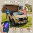 thumbnail image 3 of Lexus GX550 24V Kids Ride-On Car, 2-Seater Electric Toy Car with Parent Remote Control, High Speed 3.73MPH, LED Lights & Bluetooth Music for Boys Girls Ages 3-8, Brown, 3 of 17