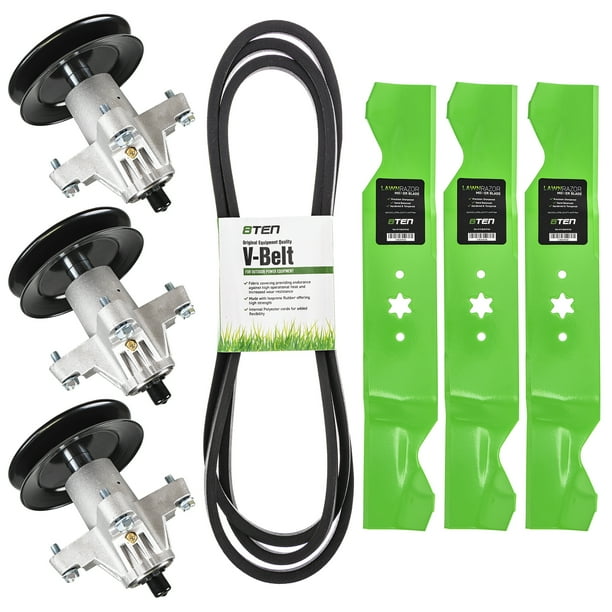 8TEN Spindle Blade Belt Kit For MTD Cub Cadet RZT 54 MTD ZT L54