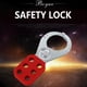 thumbnail image 4 of Safety HASP Lock Colorfast Speay Sala de escape Props ACCESORIOS DE ALUMINIO DE 6 AGUJOS MA064 E Multifunción Bloqueo y etiqueta HS-02L 10 Piezas Kearding TO001355-02B, 4 of 7