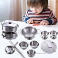 thumbnail image 4 of Kjfeif 25Pcs Tiny Classic Stainless Steel Kitchen Toys Cooking Utensils Set-Pretend Play Pots Pans Toy Cookware Kits for Kids Interactive Learning Role Play Educational Toys for Kids Mini Size, 4 of 5