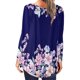 thumbnail image 4 of Camiseta de manga larga con cuello redondo y estampado suelto para mujer, blusa Polluver, Tops Fridja  ghj987+1792, 4 of 6