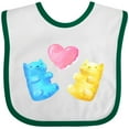 thumbnail image 3 of Inktastic Cute Gummy Bears and Heart Boys or Girls Baby Bib, 3 of 4