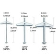 thumbnail image 3 of 24 Pc Wing Nut Kit for Drywall, Lights, Bookshelves & Sinks - Easy Installation Fasteners for DIY Projects, 3 of 8