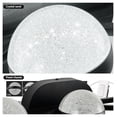 thumbnail image 4 of Bathroom Vanity Light LED 3 Bulb Black Finish, Crystal Sand Acrylic Shades, Wall Mounted Fixture for Mirror, Modern Decorative Lighting, 4 of 6