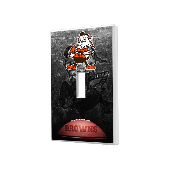 Cleveland Browns Legendary Design Single Toggle Lightswitch Plate