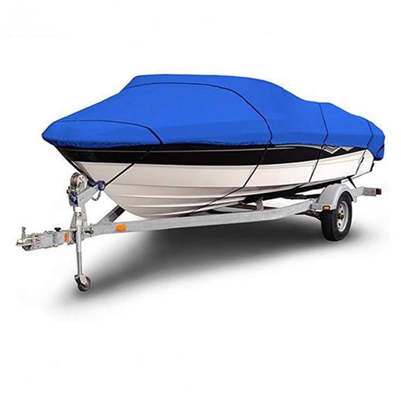 Heavy Duty Fishing Ski Boat Cover for 11-13' 14-16' 17-19' 20-22' V-Hull Waterproof  Sunproof UV Protector Boat Mooring Cover