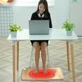 thumbnail image 2 of Heated Floor Mat, 110V Foot Warmer Under Desk with 3 Timers Gears and 10 Adjustable Temperature, Heated Feet Rest with Non-slip Base for Home Office Indoor, 2 of 6