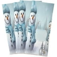 thumbnail image 3 of Dreamtimes Christmas Snowman Kitchen Towels Set of 6, Ultra Soft Absorbent Dish Towels Bathroom Hand Towels Reusable Cleaning Cloths Tea Towels 28 x 18 Inch, 3 of 7