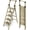 Gold, variant on PETGLE 3 Step Foldable Aluminum Step Ladder with Handgrip, Anti-Slip Pedal, 330 lbs Capacity, Lightweight & Portable for Home, Kitchen, Office, Garage (Orange)