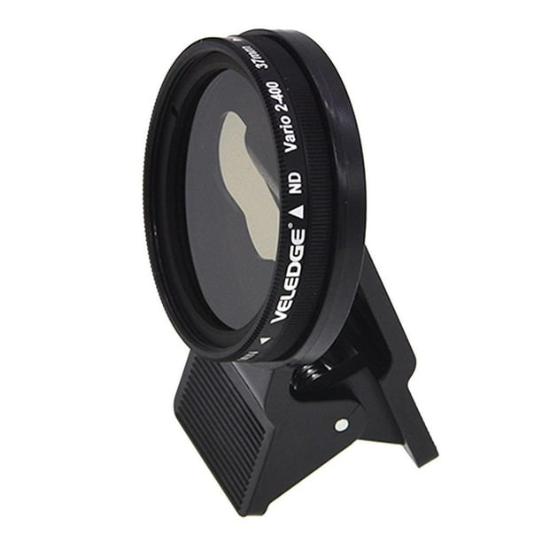 37mm ND 2-400 Filtros de lente de cámara para teléfono móvil + Kit de clip