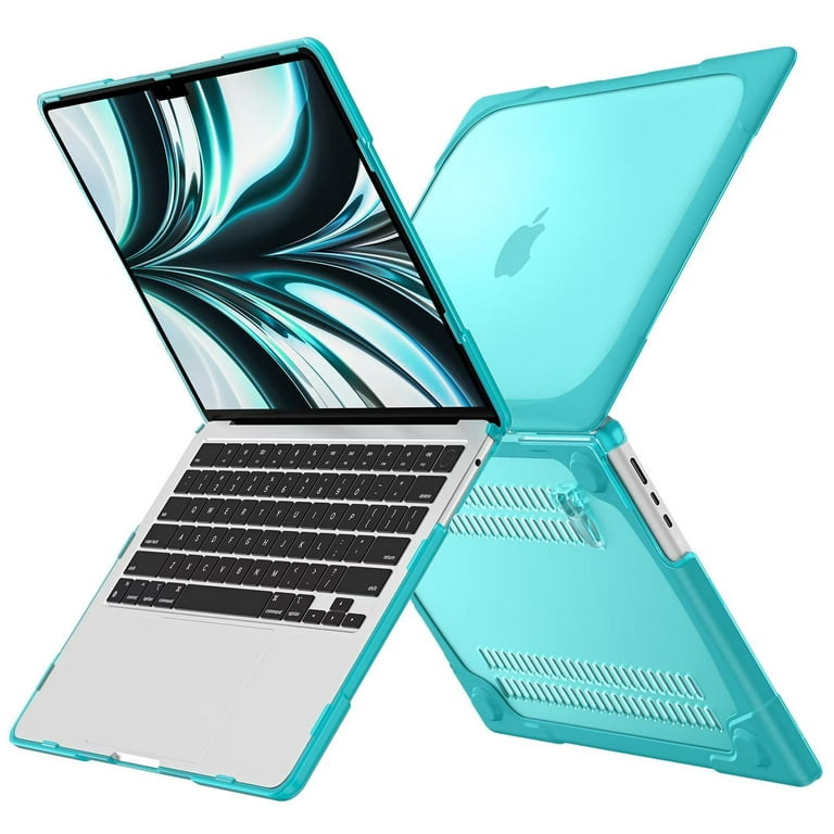 MonsDirect Compatible with MacBook Air 13 inch Case A1466 A1369 NO Touch ID Rigid Shock Proof Kickstand Case for Old 2010 2017 Release Air 13.3 inch Blue Walmart
