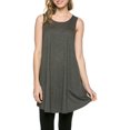 thumbnail image 1 of Womens Sleeveless A-line Tank Tunic Top, 1 of 4
