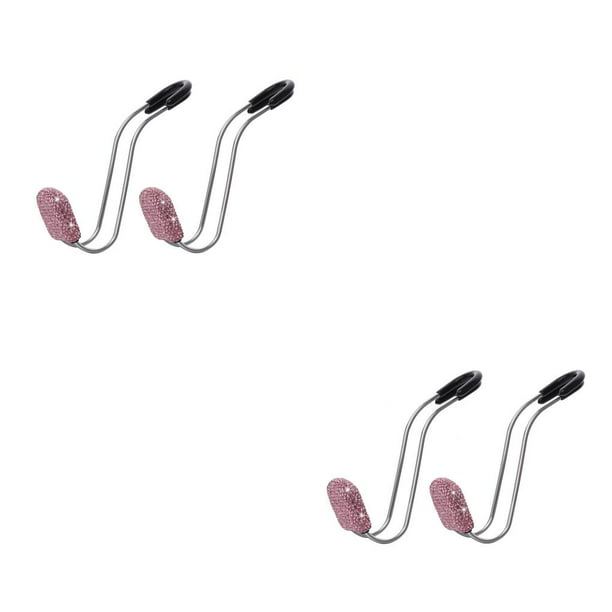 Riwesomey 1 par de perchas para asiento trasero, reposacabezas de acero inoxidable, gancho para cartera, capacidad de carga máxima de 30 kg, Type1 NO1