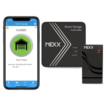 Nexx Smart Wi-Fi Controller NXG-200 - Remotely Control Existing Garage Door Opener