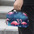 thumbnail image 2 of Flamingo Cable Organizer Waterproof Oxford Cloth Travel Case, PC Case, Cable Organizer Bag, Cable Organizer Desk, Electronic Digital Products Storage Case 5.9x9.44x3.14 in, 2 of 6