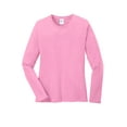 thumbnail image 5 of Port & Company Long Sleeve 54oz 100% Cotton TShirt (LPC54LS) Candy Pink, 3XL, 5 of 6