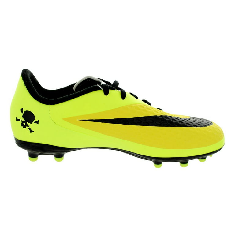 Nike Jr Hypervenom Phelon FG Yellow Black Metallic Volt Soccer Shoes - Walmart.com