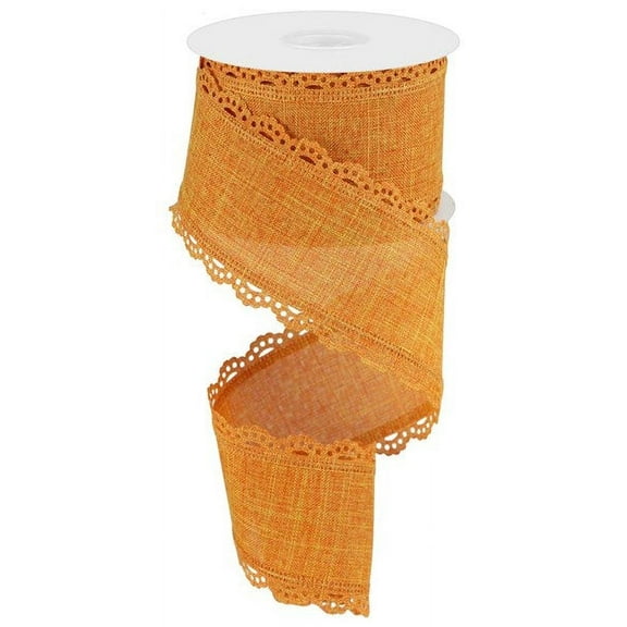 Scalloped Edge Ribbon on Canvas, 10 Yards (Talisman, 2.5 Inch)