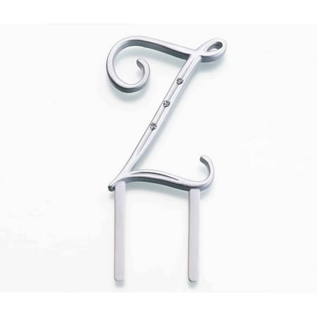 Silver Rhinestone Monogram, Sml A
