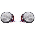 thumbnail image 1 of Luz trasera redonda blanca de 24 SMD para automóvil Luz de señal de giro Reflector LED redondo Bombilla de advertencia lateral para camión, 1 of 5