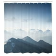 thumbnail image 3 of Ambesonne Nature Shower Curtain, Foggy Morning Mountain, 69"Wx70"L, Pale Blue, 3 of 5