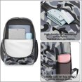 thumbnail image 2 of 17 Inch Lightweight Backpack,PVC Waterproof Oxford Fabric, Ergonomically Designed, with Large Capacity, Camouflage Print, 2 of 5
