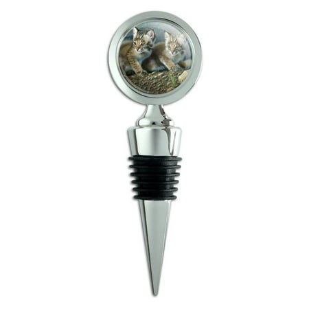 

Bobcat Kittens Babies Wine Bottle Stopper