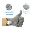 thumbnail image 5 of tooloflife 1/3/5 Pairs of Cut Resistant Gloves Food Grade 5 Protection Cooking Cutting Carving Safety Gloves S/M/L/XL Grey, 5 of 6
