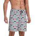 thumbnail image 2 of Naloa Christmas Gnome 1 Men's Short Pajama Pants, Pj Shorts, Lounge Comfort Shorts-Medium, 2 of 6