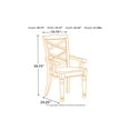 Signature Design by Ashley Porter Dining Room Arm Chair Set of 2 Rustic