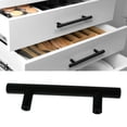 thumbnail image 1 of EcoNesxp Black Stainless Steel Drawer Pulls 1.5 Inch Center Hole 5 Inch Cabinet Handles 25 Pack Kitchen Pulls Digital 1.5 Inch Cabinet Handles, 1 of 5