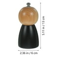 thumbnail image 2 of Greenadscape Molinillo Manual De Pimienta Con Cuerpo De Acero Inoxidable Negro, 2 of 8