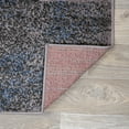 thumbnail image 3 of World Rug Gallery Contemporary Modern Geometric Boxes Area Rug - Blue 7'10" x 10', 3 of 7