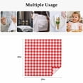 thumbnail image 4 of Red White Plaid Cloth Napkins, Modern Farmhouse Buffalo Check Gingham Washable and Reusable Dinner Napkins Set of 4, Table Napkin for Kitchen Party Birthday Wedding Hotel Housewarming 20"x20", 4 of 8