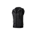 thumbnail image 2 of NOMADIC NOOK Men's Zip up Drawstring Hoodie Vest with Pockets 2 Packs, 2 of 6