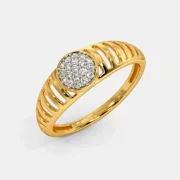 MDK JEWELS Diamond Ring In 18k Yellow Gold 2.34 Gram With 0.178 Diamonds