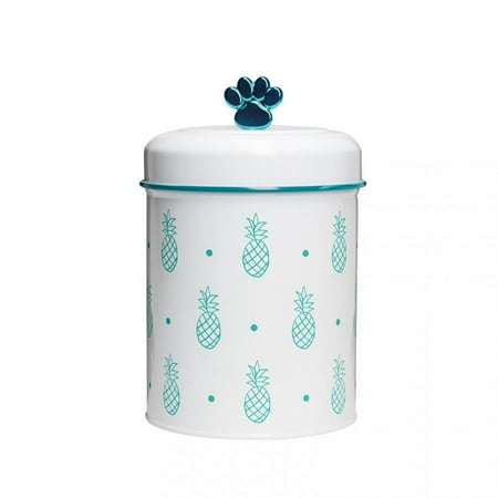 UPC: 0023377166247 | Amici Pet Pet Pineapple Glass Food Canister Small Turquoise 64oz