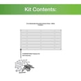 thumbnail image 3 of Barrette Outdoor Living Boardwalk 2 ft. W X 4 ft. L White Polymer Screen Panel, 3 of 6