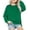 Green, variant on Arshiner Girls Crewneck Sweatshirt Long Sleeve Pullover Tops Drop Shoulder Sweatshirts Side Split Preppy Clothes For Girls 10-12 Navy Blue Crewneck Sweatshirt