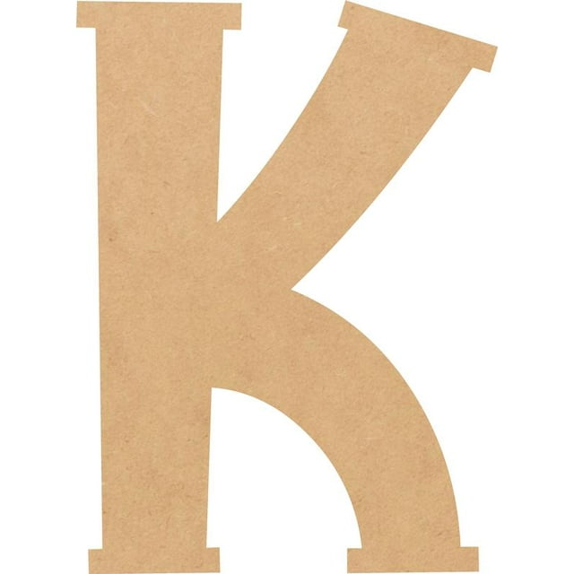 Unfinished MDF 6'' Tall Lemon Spark Letters DIY K, Paintable Craft