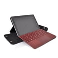 thumbnail image 2 of Thankscase Genuine Leather Case for Microsoft Surface Go 2, Handmade Case with Retractable Pocket for Accessories, Shoulder Strap for Surface Go 2 2020 / Surface Go 10 Inch 2018 (Black), 2 of 8