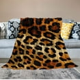 thumbnail image 2 of ARISTURING Fur Throw Blanket Leopard Bed Blanket 50"x70" Super Soft Warm Reversible with Flannel Fuzzy Printed Blanket, 2 of 6