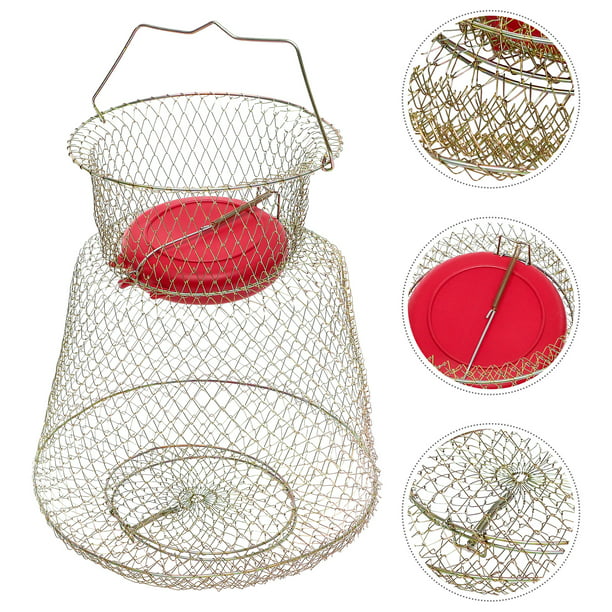 Iron Mesh Fishing Guard Fish Protective Cage Fish Basket Fishing Net Cage  with Floating Bowl 