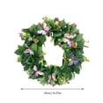 thumbnail image 3 of Spring Themed Artificial Butterfly Wreath 42 Cm, Colorful Foliage Door Window Hanging Decoration, Lifelike Plastic Butterflies, Full Ready To Hang Display For Home Shop Venue, Long Lasting, 3 of 7