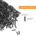 thumbnail image 2 of 1200Pack Bugle Beads, 6.8x1.8mm Black Tube Spacer Beads Lined Glass Beads for Jewelry Making, 2 of 6