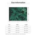 thumbnail image 5 of Naloa Green Leave Fern Flannel Fleece Throw Blanket for Bed Couch, Thick Blanket - All Seasons Suitable for Women, Men and Kids-40"x30", 5 of 6