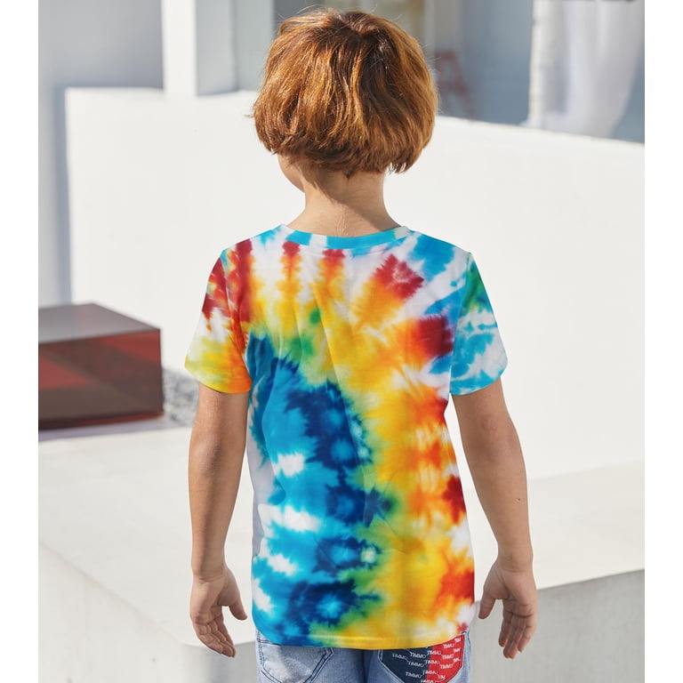 Aridak Kids Tie Dye Rainbow T-Shirt photo 5