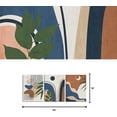 thumbnail image 2 of Visual Art Decor Boho Wall Art Bohemian Wall Decor Bathroom Art Wall Decor Boho Decor Framed Canvas Artwork Ready to Hang (Very Pink)12x16inchx3 Pieces, 2 of 11