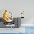 thumbnail image 2 of estatua de resina de cisne,Figuras de cisne,estatuas,decoración del hogar,fiesta de bodas,Figura de escritorio,Escultura de nota musical para escritorio,oficina,decoración del hogar,Figura, 2 of 8