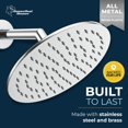 thumbnail image 2 of Alcachofa de ducha HammerHead Showers® ALL METAL, 20 cm, color lluvia cromado, 2 of 9